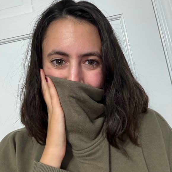 Aerie Olive Green Turtleneck Sweater - Picture 2 of 4